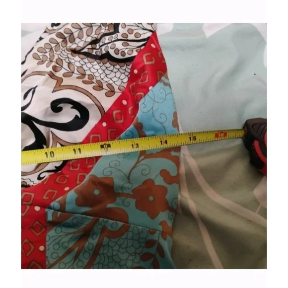 The Limited Red and Blue Paisley Blouse - Picture 11 of 12